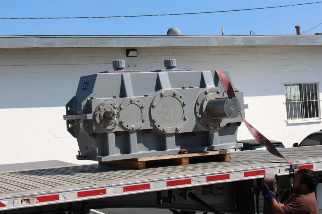 industrial gearbox flatbed loading